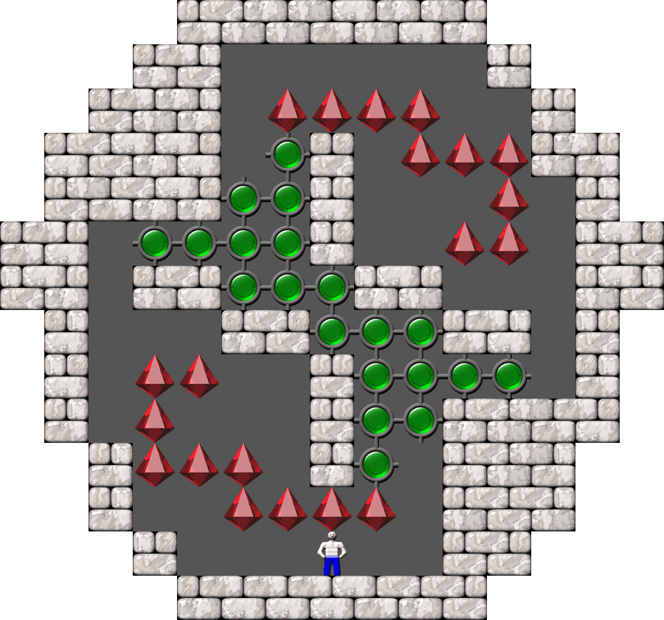 Sokoban ACSmileys 4 level 50